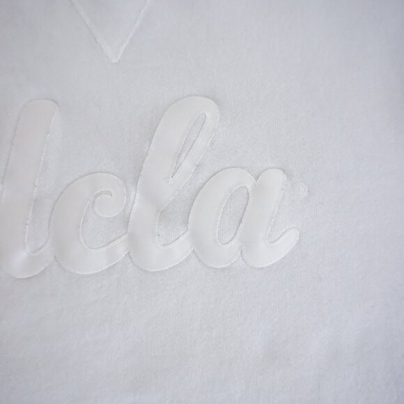 Russell Athletic White Cotton UCLA Spell Out Collegiate Crewneck Sweatshirt M - Picture 5 of 10